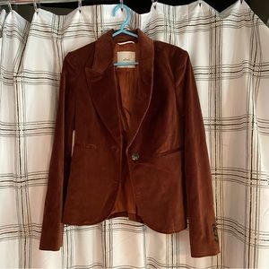 Wilfred Brown Velvet Blazer
